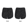 thumbnail image 6 of Sigee Spider Web Black for Women's Athletic Shorts High Waisted Running Shorts Pocket Sporty Short Gym Elastic Workout ShortsX-Large, 6 of 9