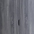 thumbnail image 4 of Benjara BM208872 Wooden Wardrobe with 2 Drawers & 1 Hanging Rod - Distressed Gray, 4 of 5
