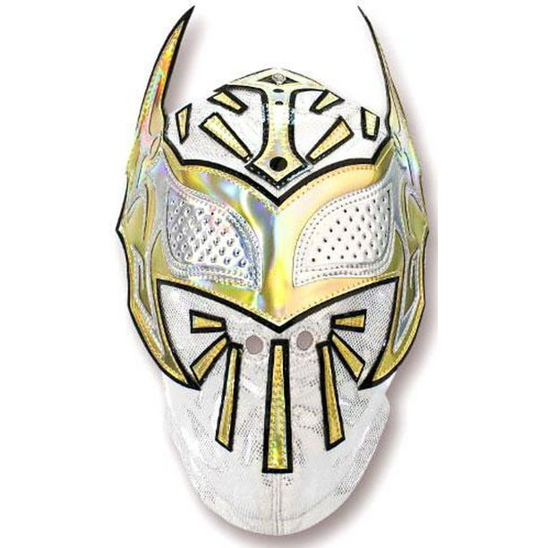 Wwe Wrestling Sin Cara Replica Mask White Gold Walmart Com Walmart Com