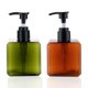 thumbnail image 1 of Paquete de 2 dispensadores de botellas con bomba de 250ml, dispensador de loción de plástico recargable, botella con bomba vacía para jabón, loción y champú, 1 of 5