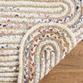 thumbnail image 5 of SAFAVIEH Cape Cod Nowell Striped Braided Area Rug, 3' x 5', Ivory/Multi, 5 of 8
