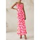 thumbnail image 3 of Vestido largo PRETTYGARDEN para mujer, ajustado con estampado floral, verano 2025, 3 of 9