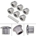 thumbnail image 1 of Casquillos de guitarra shamjiam 6 piezas con tornillos plata, 1 of 9