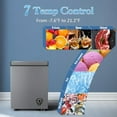 thumbnail image 5 of Ecotronic 3.5 Cu.ft Grey Deep Chest Freezer with Adjustable Temperature, Removable Basket, New, 5 of 6