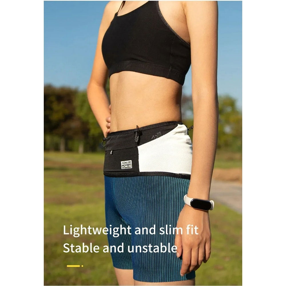 AONIJIE W8121Running Belt Comfortable and Breathable Waist Fanny Pack for Jogging Yoga Cycling Hiking Fitness (XL)
