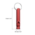 thumbnail image 2 of Uxcell Survival Whistle, 5 Pack Loud Sound Safety Whistle for Camping Hiking, Red, 2 of 5