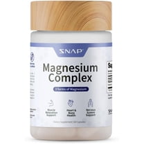 Snap Supplements Magnesium Complex Chelated Capsules - Triple Magnesium Blend for Muscle Repair & Energy Support
