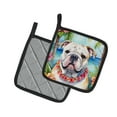 thumbnail image 2 of English Bulldog Luau Pair of Pot Holders, 2 of 5