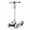 Purple + Polypropylene, variant on Kids 3-Wheel Scooter with Buildable Blocks, PU Flashing Wheels & Folding Design - 5-Height Adjustable, One-Touch Brake for Ages 3-9