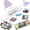 Postage Stamp Border Punch, variant on Stamp Punch, Stamp Puncher, 1X0.8inch Rectangular Postage Stamps Punches, Stamps Shaped Paper Punch, Lever Paper Punches for Crafting,Craft Cutter Hole Puncher for Scrapbooking Journaling Card Making