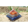 thumbnail image 3 of Orgonite Red Carnelian Orgone Energy Generator Pyramid With Lapis Lazuli For Protection - Healing Meditation - Orgone Energy By Orgonite Shop, 3 of 5