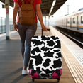 thumbnail image 3 of Stretch Luggage Cover XL(29-32in)– Elastic Travel Suitcase Protector with Handle Openings & Bottom Closure, Washable Polyester Spandex Suitcases Cover, Leopard Animal Print, 3 of 5