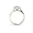 thumbnail image 4 of 3/4 Carat T.W. Diamond Cluster Halo Engagement Ring in 10k White Gold, 4 of 9
