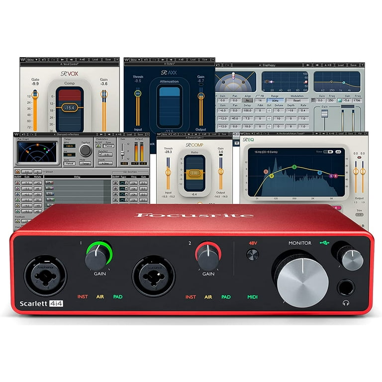 Focusrite Scarlett 4i4 3rd Gen USB Audio Interface with Pro Focusrite Scarlett 4i4 3rd Gen USB Audio Interface with Pro