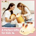 thumbnail image 7 of "Bunny Lulu Big Face Rabbit Silicone Night Light , Rechargeable Touch Control Girls Night Light, Kawaii Bunny Lamp for Toddler Room Decor, Perfect Birthday Gift for Children and Women", 7 of 7