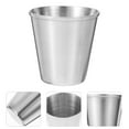 thumbnail image 3 of Arborister 12pcs Stainless Steel Shot Cups Glass Drinking Vessels Cups Glass Cups Sauce Condiment Cups Dip Bowls Drinking Tumbler Unbreakable Metal Shooters Drinking Glasses ( 30ml ), 3 of 10