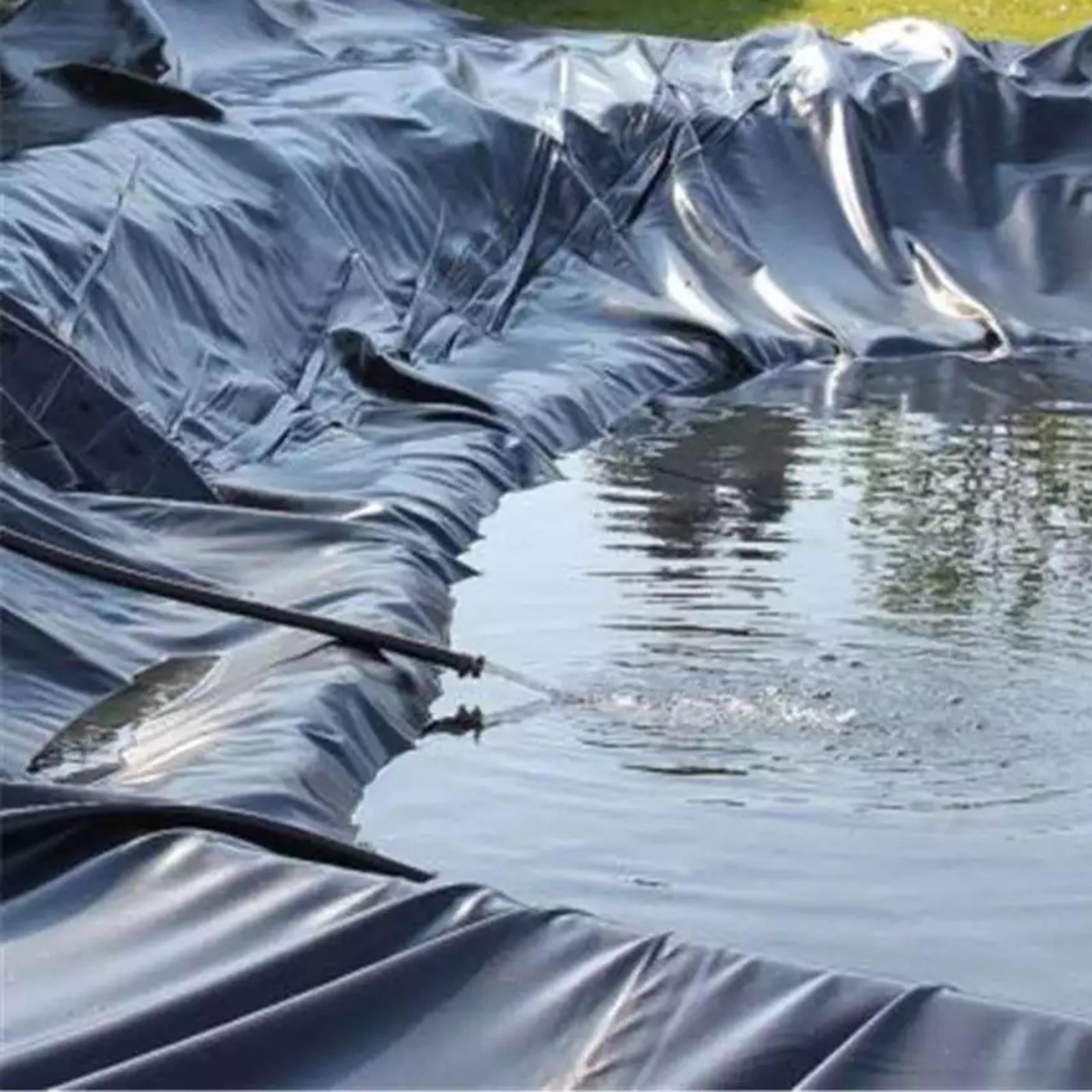 Black HDPE Pond Liner, UV-resistant, Tear-resistant, 1x2m 2x4m 4x4m 9x9m  10x12m, Fish And Plant-friendly, For Pond Construction, Garden And Pond  Accessories (S - 0.2 MM) ( Size : 12*12m/39*39ft )