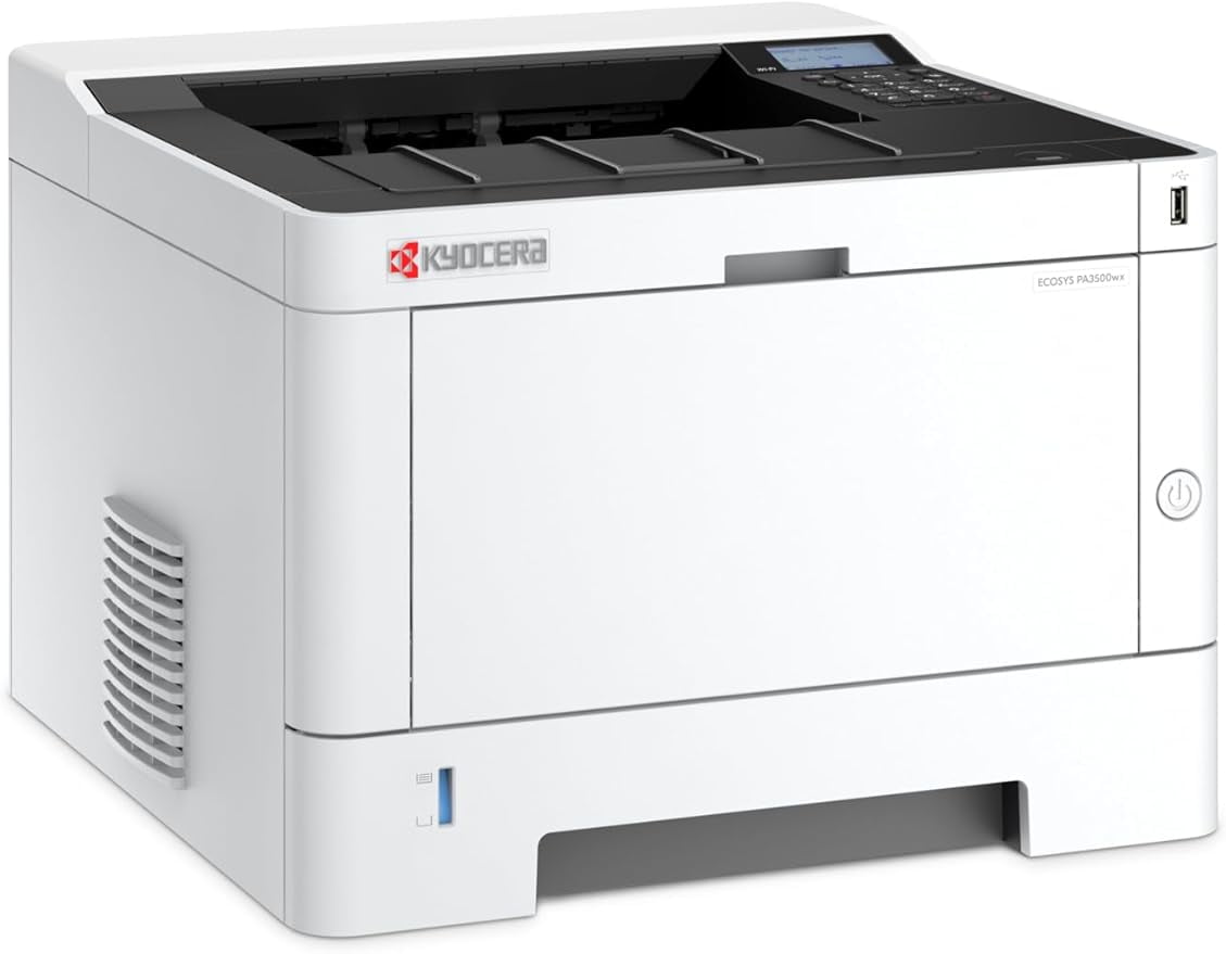Kyocera ECOSYS PA3500wx A4 Monochrome Laser Duplex Wireless Printer - 37 ppm, Duplex, Network, 1200 DPI, 250-Sheet Tray