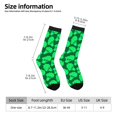thumbnail image 2 of Pofeuu Green Broccoli Print Crew Socks, Adult Running Hiking Socks for Youth and Adult, 2 of 6