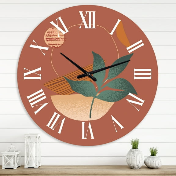 Designart 1 in Modern,Contemporary Wall Clock