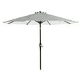 thumbnail image 2 of GARDEN 9 Ft Patio Umbrella w/ Round Resin Base Stand Included for Outdoor Shade, Gray/White Stripe, 2 of 7