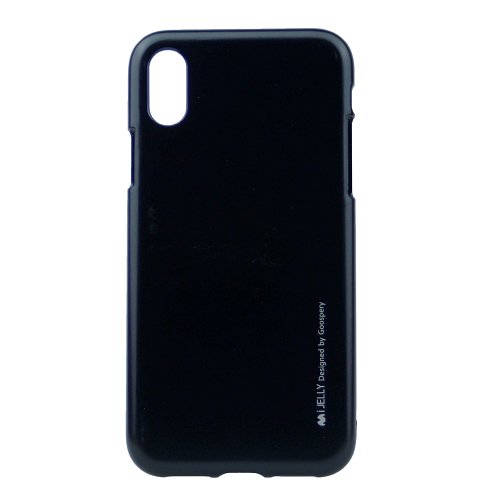 TopSave Goospery iJelly Metal Soft TPU Case For iPhone X(10),XS,Black
