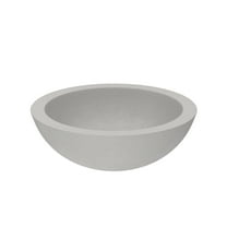 Native Trails Nsl1705 Nativestone 17" Circular Concrete Vessel Bathroom Sink - Wood