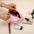 thumbnail image 3 of Unique Bargains Floral Makeup Bag Zipper Flower Cosmetic Pouch Pink, 3 of 7