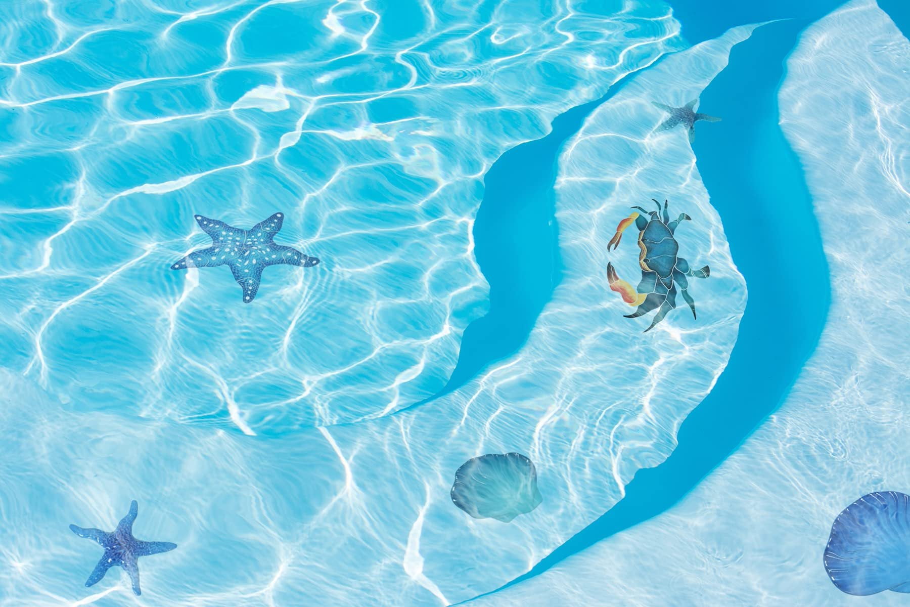 Starfish Ceramic Pool Mosaic 10"