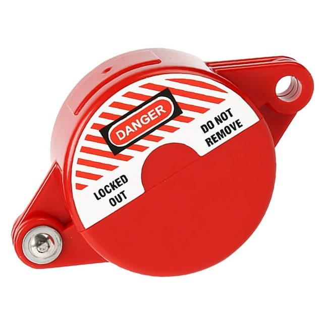 OULII Disque de Verrouillage de Sécurité en ABS Rouge pour Usage Professionnel et Industriel Lot de 1