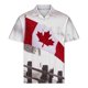 thumbnail image 5 of Camisas de Manga Larga para Hombres Casual Impreso Cuello Girado Abajo, Lado Dividido Botón Abajo Blusa para Al Aire Libre, Diario Y Primavera Verano, 5 of 5