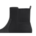 thumbnail image 4 of SHIBEVER Women's Ankle Boots Low Heel Chelsea Boot Black Waterproof Leather Wide Width Booties Fashion Platform Slip On Short Boots Size 6, 4 of 6