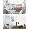 thumbnail image 5 of Coastal Starfish Kitchen Dish Towels for Drying Dishes Set of 4, Nautical Coral Tropical Fish Seashells Waffle Weave Microfiber Hand Tea Bathroom Towels Quick Dry & Absorbent Towel 12x12, 5 of 7