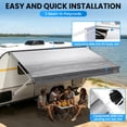 thumbnail image 4 of RV Awning Fabric Replacement 18FT – Camper Awning Replacement, 19.5oz Heavy-Duty Heat-Sealed Vinyl, UV & Weather Resistant, Sunproof, Universal Awning for RVs, Motorhomes, Campers, 4 of 10