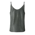 thumbnail image 4 of Sakmal Womens Tops Trendy Silver Sleeveless Camisole V-Neck Sexy Sequin Print Tank Tops T Shirts for Women, 4 of 8