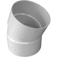 Int Elbow - Genova Products Inc 40860 6In Pvc S&D 22.5 Degree Elbow