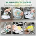 thumbnail image 4 of Moqsnm Heavy Duty Scrub Sponge 30 Count - Dish Scrubber Sponge Non Scratch Double Sided Reusable Cleaning Scouring for Kitchen Dishes, Pots, Pans, Sink Bulk Household Cleaning., 4 of 8
