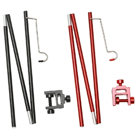 

SPRING PARK Collapasible Lantern Stand Pole Selfie Stick Portable Outdoor Camping Fishing Lamp Hook Rack