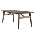 thumbnail image 2 of Cid Estele Dining Table-Wenge Brown Solid Wood-Rectangular 95 Inch, 2 of 7