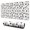 White Cow Black, variant on Long Mouse Pads for Desk,Pink Cow Flower Pattern Desk Mats on Top Of Desks, Desk Mouse Pad Extra Large with 3mm Non-Slip Base and Stitched Edge for Gaming,Office,Work,Home 31.5"x11.8"