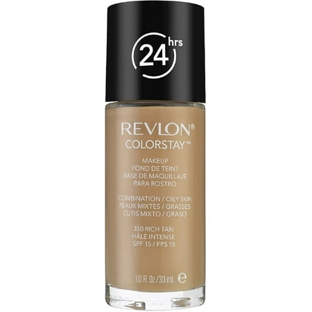 Revlon Colorstay for Combo/Oily Skin Makeup with, Rich Tan [350] 1 (Best Organic Makeup For Oily Skin)