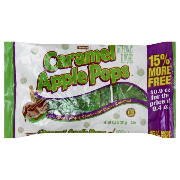 Tootsie Caramel Apple Pops Candies, 9.4 Oz.