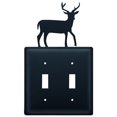 thumbnail image 3 of Village Wrought Iron ESS-3 Housse d'Interrupteur à Cerf Double - Noir, 3 of 3
