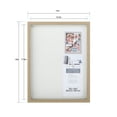 thumbnail image 4 of 14" x 18" Natural Shadow Box Picture Frame by Studio Décor - Includes Pre-attached Hanging Hardware - Horizontal or Vertical Display - 1 Pack, 4 of 5