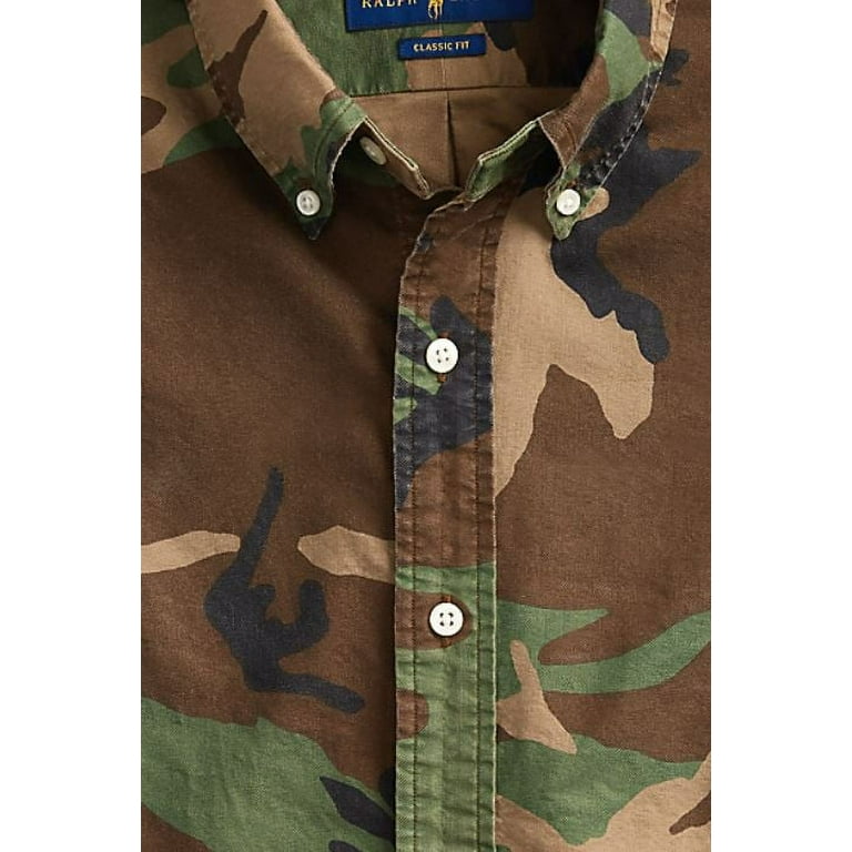 Ralph lauren camo oxford deals shirt