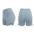 thumbnail image 7 of Hurxie Biker Shorts 4'' - High Waisted Booty Workout Volleyball Yoga Womens Shorts Blue,L, 7 of 7