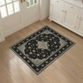 thumbnail image 3 of ODIKA 3'x5' Washable Accent Rug Foyer Traditional Botanical Symmetrical Layout Delicate Entryway for Bedside, Nursery Room, Pet Friendly & Non-Shedding, 3 of 7