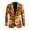Autumn Patchwork Print, variant on Lightweight Retro Slim Fit Men's Blazer with Purple Leopard Pattern, Polyester Sport Coat for Office Work and Summer Groom Wear