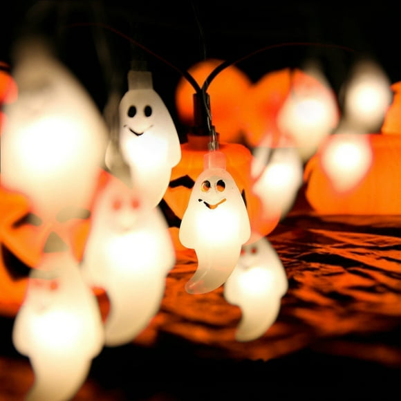 20 LED Pumpkin Bat Skull Ghost Warm white Light Lamp Halloween Party Decor