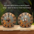 thumbnail image 2 of Vintage Industrial Wall Clock with Rusty Finish 10-Inch Silent Wooden Wall Clock, Battery Operated (AA Batteries Not Included), Artistic Home Decor, 2 of 8